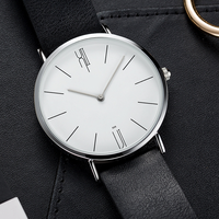 Montre à quartz sportive créative et tendance pour couple, boîtier en alliage 41 mm, bracelet en acrylique, résistante à l'eau, avec aiguilles