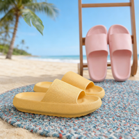 Vente en gros personnalisé grande taille femmes nuage pour pantoufles semelle épaisse plate-forme tongs sandales décontracté intérieur chaussures antidérapantes