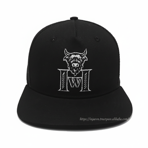 Logo de broderie 2D personnalisé casquettes Snapback 5 panneaux structurés de haute qualité chapeaux décontractés meilleur prix pour l'usine de chapeaux ODM Vietnam - Product Image 1