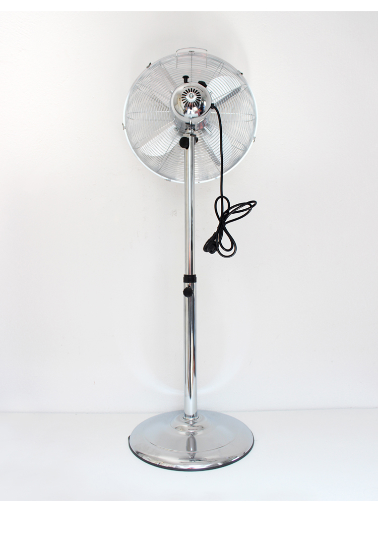 16 Inch 18 Inch Metal Retro Floor Fan Copper Color Metal Body Strong Wind Stand Floor Fan Hot Sell Room Europe Market Floor Fan