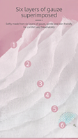 Vente en gros de lingettes pour bébé en mousseline 6 couches, fabricant de lingettes à épaules 100% coton, directement de l'usine, OEM