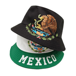 Sombrero de Pescador de la Selección Nacional de México con Emblema de Águila, Impresión Digital en Lona, para Hombre y Mujer, para Verano, Playa, Viajes, Casual - Product Image 2