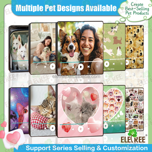Aimant de réfrigérateur musical personnalisé, cadeau personnalisé pour chien ou chat, cadeau <span class=keywords><strong>d</strong></span>'<span class=keywords><strong>anniversaire</strong></span>, peut redouter des chansons, cadeau de Noël, cadeau commémoratif pour les amoureux des animaux - Product Image 5
