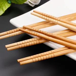 Yüksek kalite özelleştirilebilir toplu ucuz japon ve kore baskı kullanımlık bambu ve ahşap suşi yemek çubukları