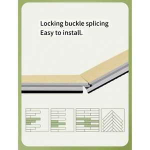 Revêtement <span class=keywords><strong>de</strong></span> sol en vinyle Spc en planche <span class=keywords><strong>de</strong></span> PVC imperméable <span class=keywords><strong>de</strong></span> style bois Click 4mm Carrelages d'intérieur en vinyle Spc Click - Product Image 3