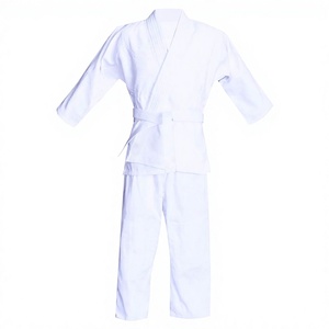 Kimono de Karate Blanco de Peso Pesado, Poliéster/Algodón, 10-12 oz, Transpirable, Duradero, Corte Regular, Unisex para Adultos, Marca Personalizada, Artes Marciales - Product Image 4
