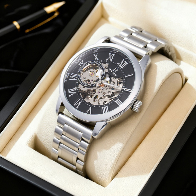 Customized Luxury Stainless Steel Automatic Mechanical Movement Watch SEIKO Movement 42mm Dial 3ATM Waterproof Unisex Butterfly