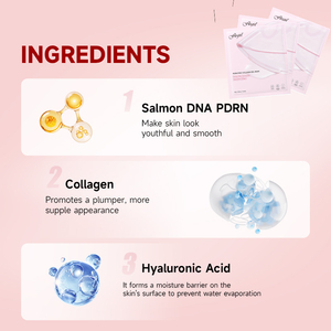 Masque facial en gel hydratant et éclaircissant au collagène hydrolysé, <span class=keywords><strong>ADN</strong></span> de saumon PDRN et acide hyaluronique, avec logo personnalisé - Product Image 2