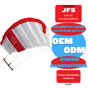 วิงฟอยล์ JFS KW04 ขนาด 4.5 เมตร ผ้าไนลอนสีขาว สำหรับผู้เริ่มต้น เล่นในทะเล คายัคเซิร์ฟ เซิร์ฟฟิง  วิงฟอยล์ KW04 พร้อม C ขนาด 4.5 เมตร - Product Image 3