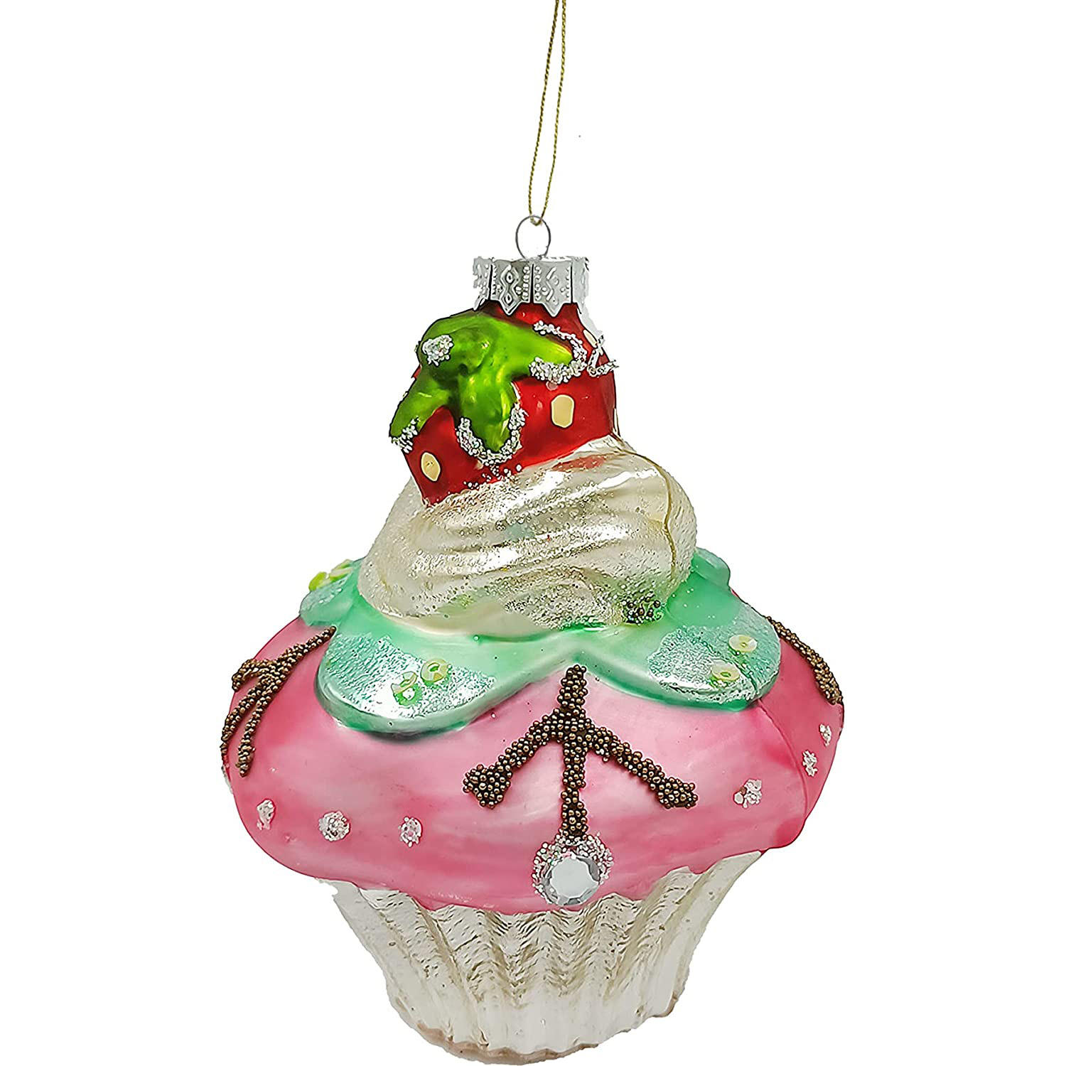 Enfeites de suspensão de árvore de natal de vidro, mini bolos soprados,  enfeites de sobremesa para decoração de festas de aniversário, ecológicos|  Alibaba.com, image size:1500x1500