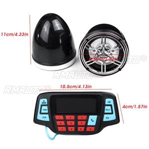 Système audio pour moto, haut-parleurs stéréo, radio FM, lecteur MP3, alarme avec télécommande pour scooter, ATV - Product Image 5