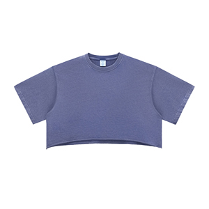 เสื้อยืดโอเวอร์ไซส์สไตล์วินเทจ ผ้าฝ้ายถักเนื้อนุ่ม ใส่สบายสำหรับฤดูร้อน ทรงปกติ ผู้หญิง  ดีไซน์ขาดๆ ระบายอากาศได้ดี น้ำหนัก 280GSM สไตล์ Y2K กรันจ์ - Product Image 1