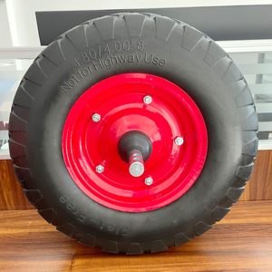 Buen Precio, Neumático y Rueda Sólidos Estándar de Poliuretano (PU) de 16 Pulgadas 400-8, Antipinchazos, para Carretilla de Mano - Product Image 3