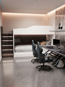 Современная двухъярусная кровать-капсула для общежития, высокая и низкая, из экологически чистого дерева, для спальни, гостиной и использования в отелях - Product Image 2