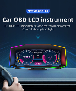 Màn hình HUD ô tô LCD 6.2 inch mới năm 2025, 5 trong 1, tích hợp OBD2, GPS, đồng hồ đo tốc độ Turbo, máy đo độ nghiêng, gia tốc kế, nút cảm ứng, tùy chỉnh logo xe P4R - Product Image 3