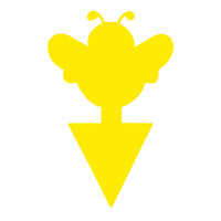 Piège à mouches efficace jaune collant Double face plante collant contrôle des insectes mouche des fruits champignon moucheron tueur piège à mouches pour serre