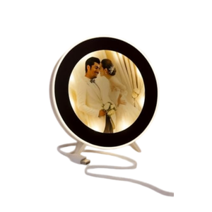 Marco de Fotos LED Personalizable A2/A3/A4, Espejo Mágico, Madera, Rectángulo, Formas de Corazón, para Sublimación, Regalos DIY, Decoraciones - Product Image 1