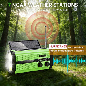 Radio de Emergencia Alecter APH-SR24, Esencial para Supervivencia en Cualquier Circumstancia, Manivela Solar, Banco de Energía USB-C de 5000mAh, AM/FM/NOAA, SOS - Product Image 4