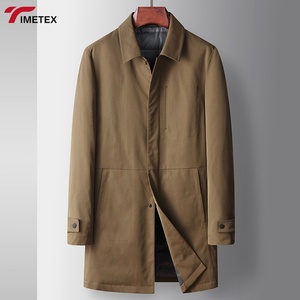 TIMETEX hommes 2025 automne-hiver mi-long Trench-coat épais doublure intérieure chaud confortable vêtements d'extérieur pour les jeunes - Product Image 4
