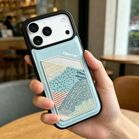 Étui de téléphone en cuir microfibre de luxe avec protection intégrale 360°, antichoc, étanche, protection UV pour l'objectif et fente pour cartes