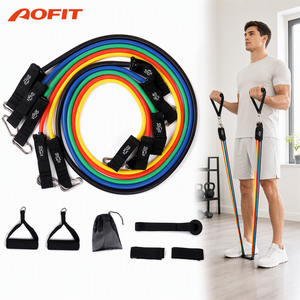 Fasce di resistenza al Fitness Set fasce da <span class=keywords><strong>allenamento</strong></span> con maniglie porta ancoraggio borsa di stoccaggio per l'<span class=keywords><strong>allenamento</strong></span> muscolare - Product Image 1