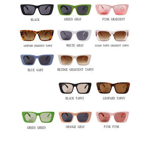 ADE WU STY3969 STY4409D Retro Pink Cat Eye Sun Óculos Mulheres Vintage Colorido Irregular Arms Sunglasses - Product Image 6