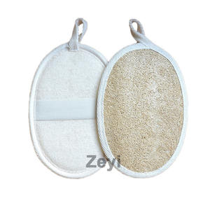 Éponges exfoliantes en loofah personnalisées avec logo, en tissu éponge, <span class=keywords><strong>gants</strong></span> exfoliants pour le corps, hommes et femmes, loofah naturel - Product Image 2