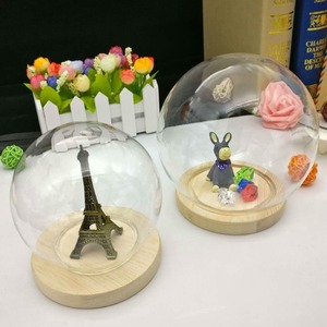 Cloche en verre soufflé transparent en forme de globe, cloche en verre, décoration de luxe pour <span class=keywords><strong>la</strong></span> maison, ornements faits à <span class=keywords><strong>la</strong></span> main - Product Image 4