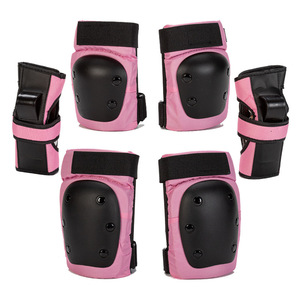 Conjunto de equipo de protección para niños, rodilleras, coderas, casco, patinaje sobre ruedas, protección integral unisex ES 068 - Product Image 4