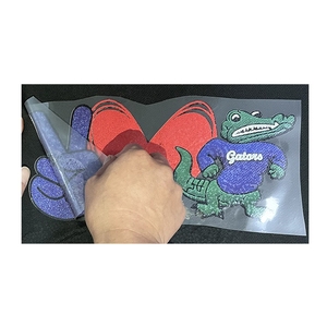 A todo color listo para presionar cinta Rosa bordado falso concientización sobre el Cáncer transferencia DTF hierro-En calcomanía de concientización sobre el cáncer de mama - Product Image 5