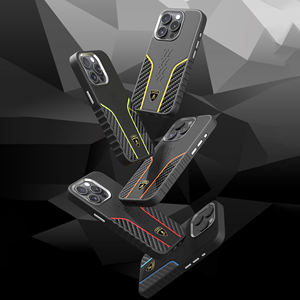 Funda Oficial Licenciada Lamborghini de Cuero Genuino para iPhone 16 Pro, Cubierta de Fibra de Carbono para iPhone 17 Pro Max - Product Image 3