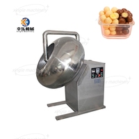 Vente chaude Nouveau 220V Petit Bonbons Amandes Écrou Film De Protection Fabrication En Acier Inoxydable Pan 25kg Chocolat Sucre Arachide Machine De Revêtement