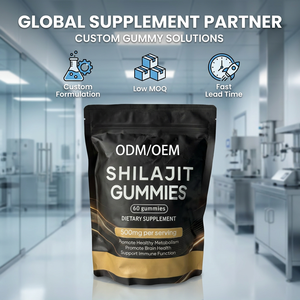 Gomitas Veganas de Shilajit con Complejo de Ashwagandha y Cúrcuma, Sin Azúcar, Marca Privada, Fabricante OEM ODM, Venta al Por Mayor, Potenciador de Vitalidad - Product Image 4