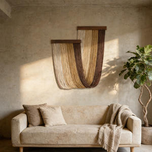 Tapisserie murale en macramé <span class=keywords><strong>chic</strong></span> nouée à la main pour les studios de design d'intérieur et les marques hôtelières - Product Image 6
