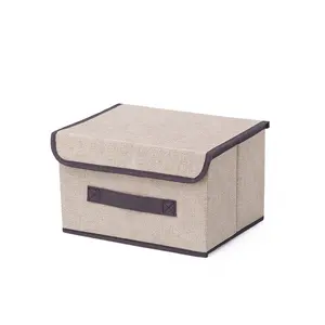 Boîte de rangement pliable Non tissée, boîte pouvant être utilisée pour recevoir des vêtements, des couettes, des aliments et des livres