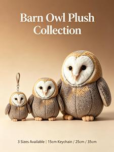 Peluche Hibou des Neiges Hibou de Grange Personnalisée, Jouet en Peluche Animal de Zoo, Poupée Hibou, Cadeau Souvenir, Vente en Gros - Product Image 6