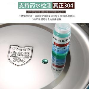 304 Stainless Steel Round Shallow Plate Thickened For Home Restaurant <b>BBQ</b> Use - Product Image 3