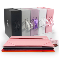 Boîte pliante personnalisée en carton recyclable, boîte magnétique rigide plate de luxe, boîte de rangement magnétique pliante en carton pour cadeaux