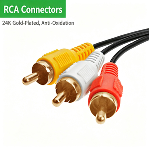 Cable <span class=keywords><strong>Adaptador</strong></span> de Audio y Video Estéreo de 3.5mm a 3 RCA Macho de 1m, 1.5m, 2m, 3m, 3.5mm para <span class=keywords><strong>Xiaomi</strong></span>, Letv, Tmall, Android <span class=keywords><strong>TV</strong></span> Box, DVD - Product Image 3