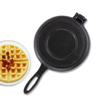 Usine En Gros Maison Cuisine 20cm Passe Au Four Gaufrier Gâteau Ustensiles De Cuisson Non Revêtu En Fonte Gaufre Moule Poêle À Frire