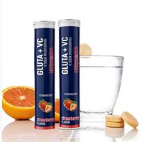 Comprimés de L-glutathion VitaSpring, produits de beauté, pilules blanchissantes pour la peau, halal, 1000 mg de vitamine C, comprimés effervescents de L-glutathion