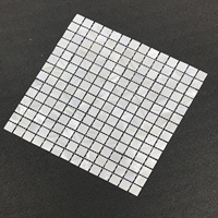 2MM Super Weiße Perlmutt-Mosaikfliesen mit Spaltdesign Selbstklebende Wasserfeste Innenwandfliesen für Badezimmer und Villa