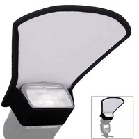 Boîte à lumière double face 2-en-1 argent/blanc pour photo flash réflecteur de lumière diffuseur accessoire pour appareil photo compatibilité pour Canon