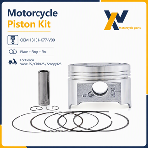 Kit de Pistón de Motocicleta de 52.4 mm para Honda Vario <span class=keywords><strong>125</strong></span> Click <span class=keywords><strong>125</strong></span> <span class=keywords><strong>Scoopy</strong></span> <span class=keywords><strong>125</strong></span>, Piezas de Reparación de Motor OEM - Product Image 3