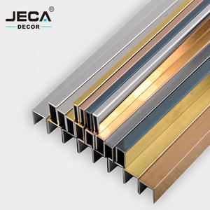 Foshan JECA Décor <span class=keywords><strong>U</strong></span> Forme <span class=keywords><strong>Profil</strong></span> Petite Taille Tuile Garniture En Acier Inoxydable <span class=keywords><strong>3</strong></span> ~ 30 <span class=keywords><strong>mm</strong></span> Largeur 304 Grade En Acier Inoxydable Tuile <span class=keywords><strong>Profil</strong></span> OEM/ODM - Product Image 3