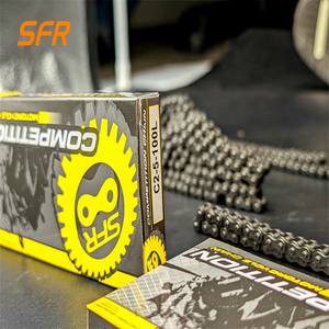 Chaîne de moto <span class=keywords><strong>SFR</strong></span> hautement résistante et brillante, modèle universel 25H, accessoires pour moto - Product Image 1