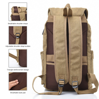 Sac à dos en toile rétro personnalisé grande capacité pour les voyages en plein air, les loisirs, la randonnée, imperméable, vente en gros