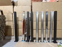 Rampe en verre et aluminium à fixation au sol - Installation facile, système de rampe de balcon moderne 1-2 pièces pour escaliers extérieurs