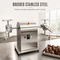 Machine de moulage, façonnage, rotation et tamisage de chocolat en acier inoxydable pour la production de chocolat en forme d'œuf creux, vente en gros