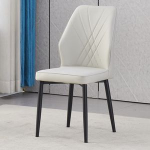 Chaises de salle à manger modernes rembourrées souples de style crème pour la maison, le bureau, les hôtels, les restaurants et les bars - Product Image 2